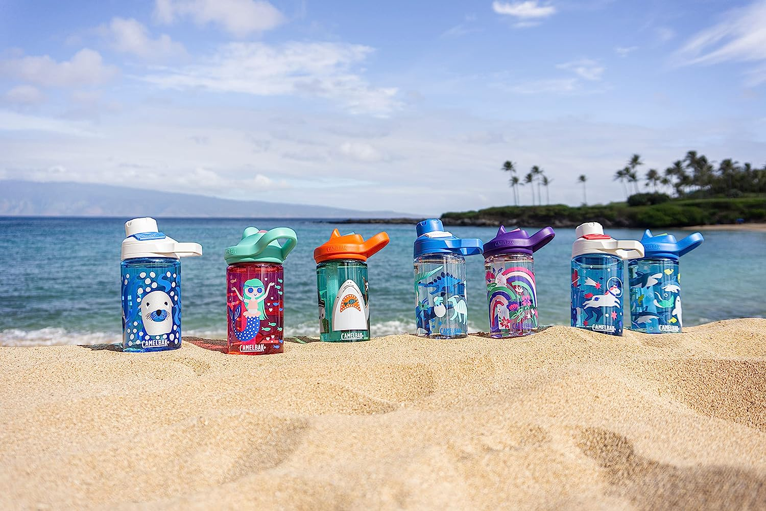 Camelbak Eddy+ Limited Edition Kid'S Water Bottle, 400 Ml Capacity, Retro Rockets image number 6