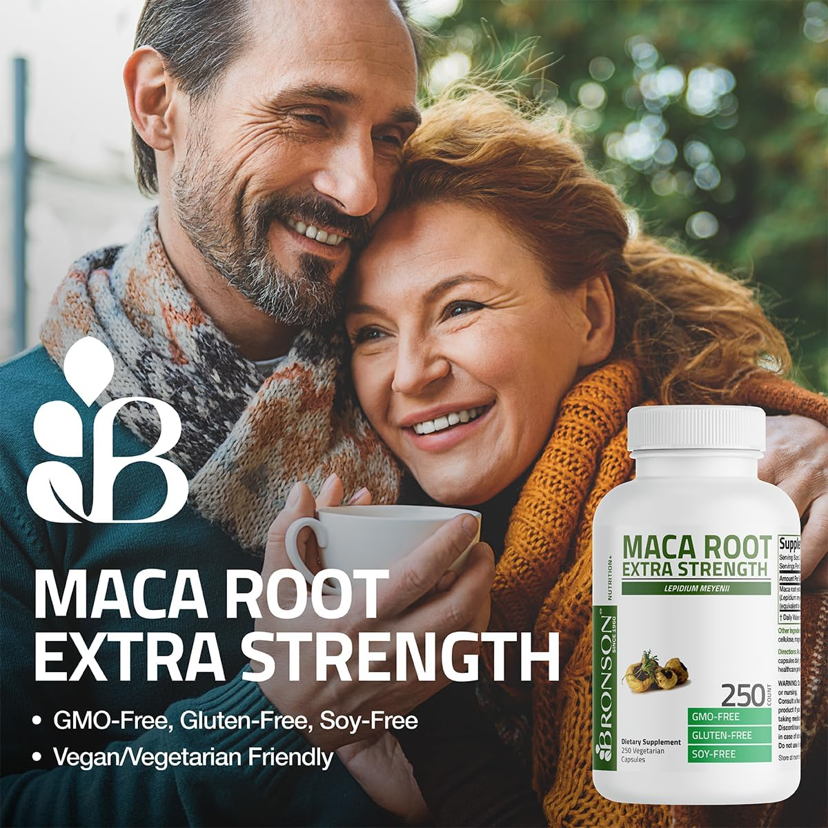 Bronson Maca Root Extra Strength 4000 MG per Serving, Lepidium Meyenii - Non-Gmo, 120 Vegetarian Capsules image number 3