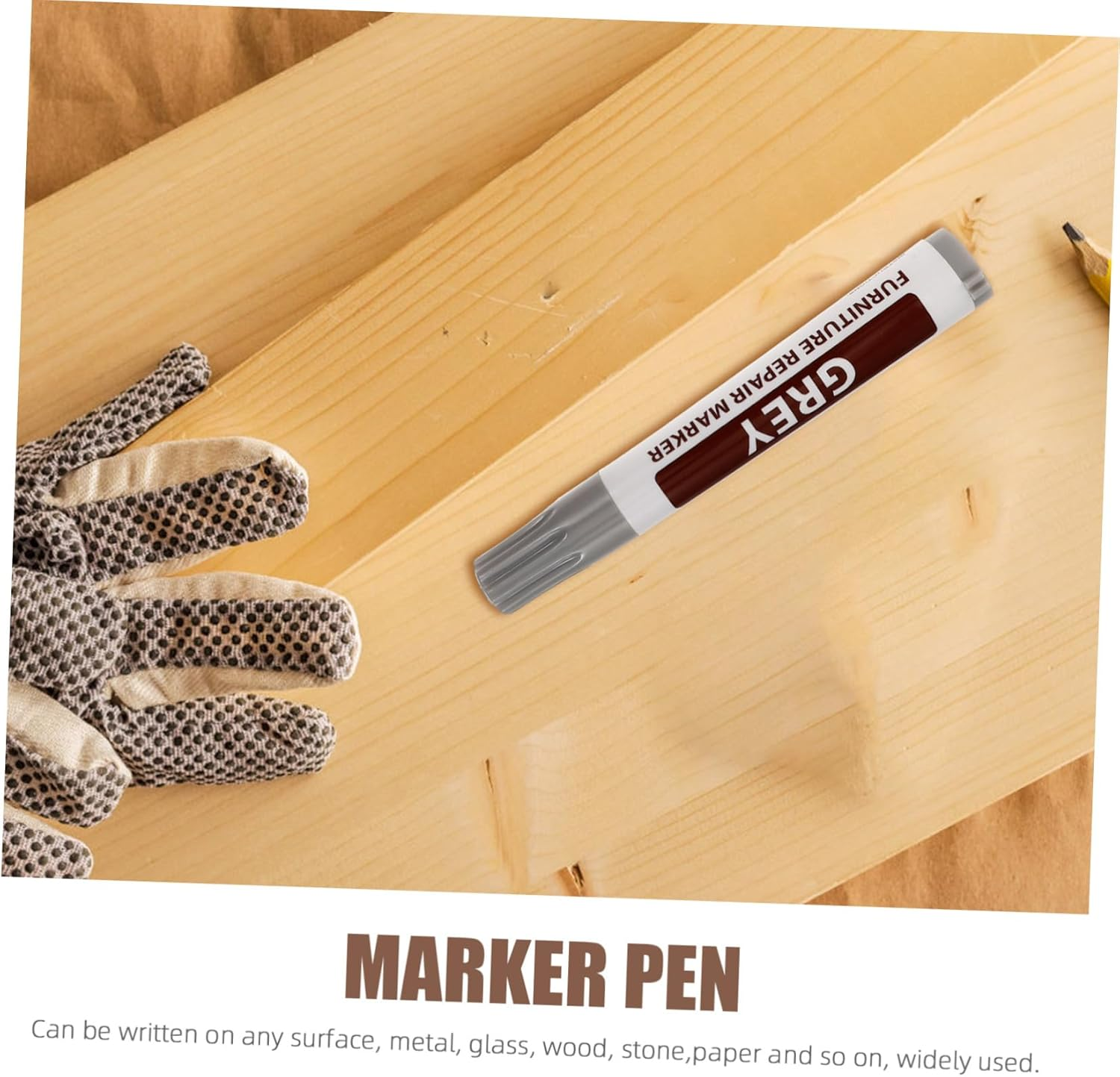 Furniture Kit 8Pcs Markers Pens Wood Floor Repair Tool Hardwood Floor Scratch Repair Kit image number 6