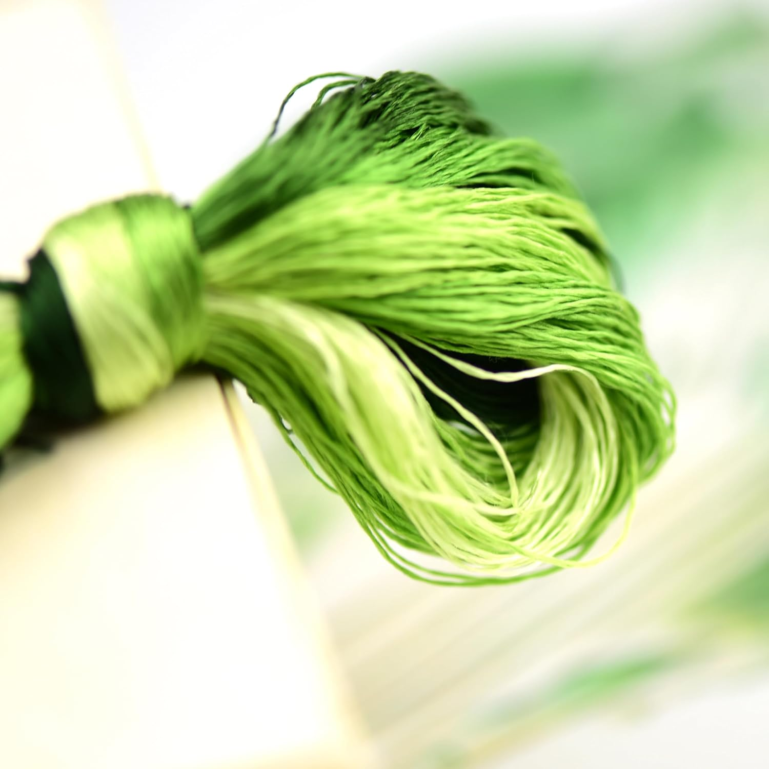 Natural 100% Silk Thread Handmade Embroidery Thread Floss 7 Colors Each 110 Meters (04) - 03 image number 2