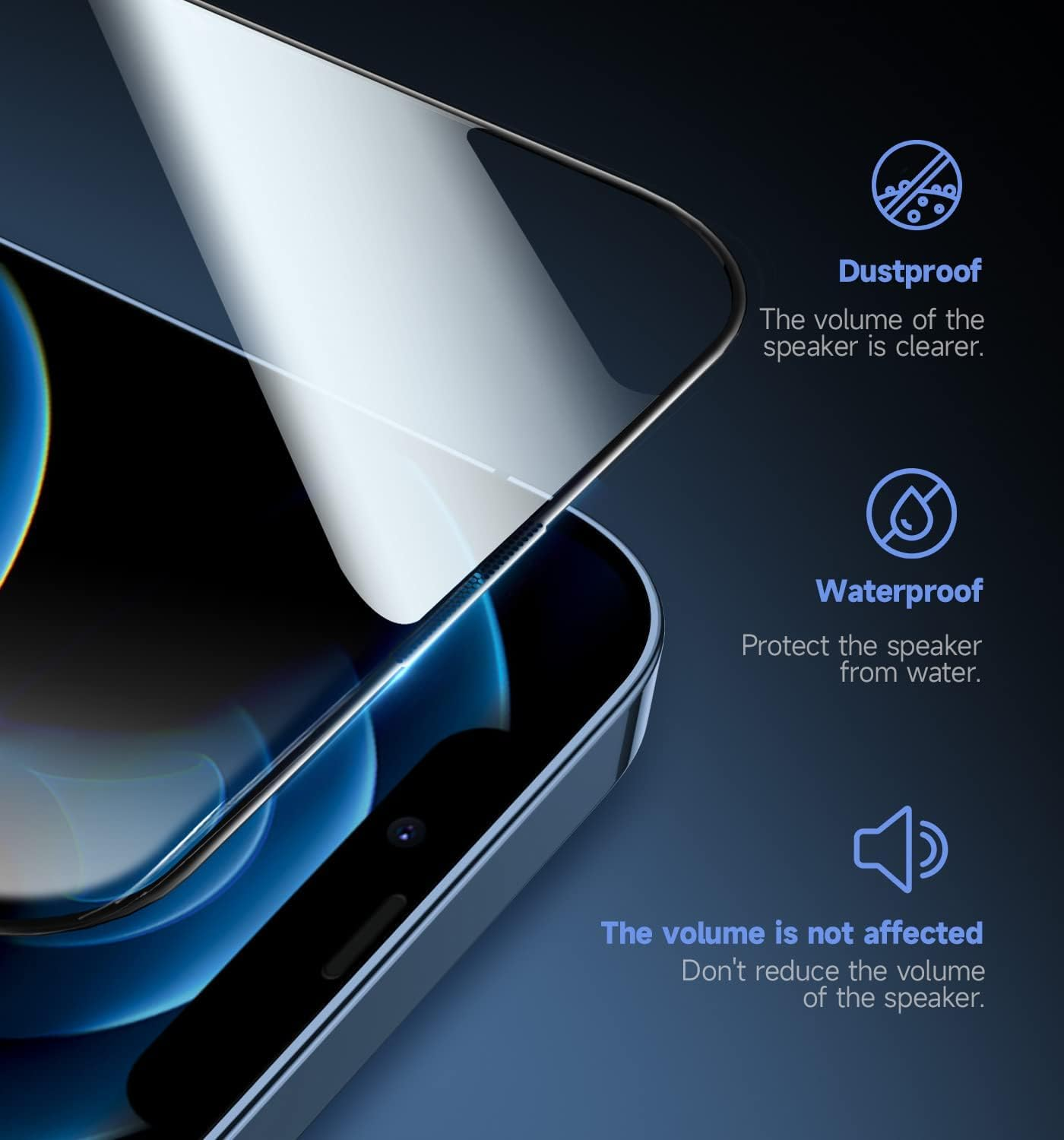 MAGIC JOHN 2 Pack for Iphone 12 Pro Max 6.7 Inch Tempered Glass Screen Protector, Auto Dust-Elimination, Bubble Free, HD Clear, Easy Installation image number 4