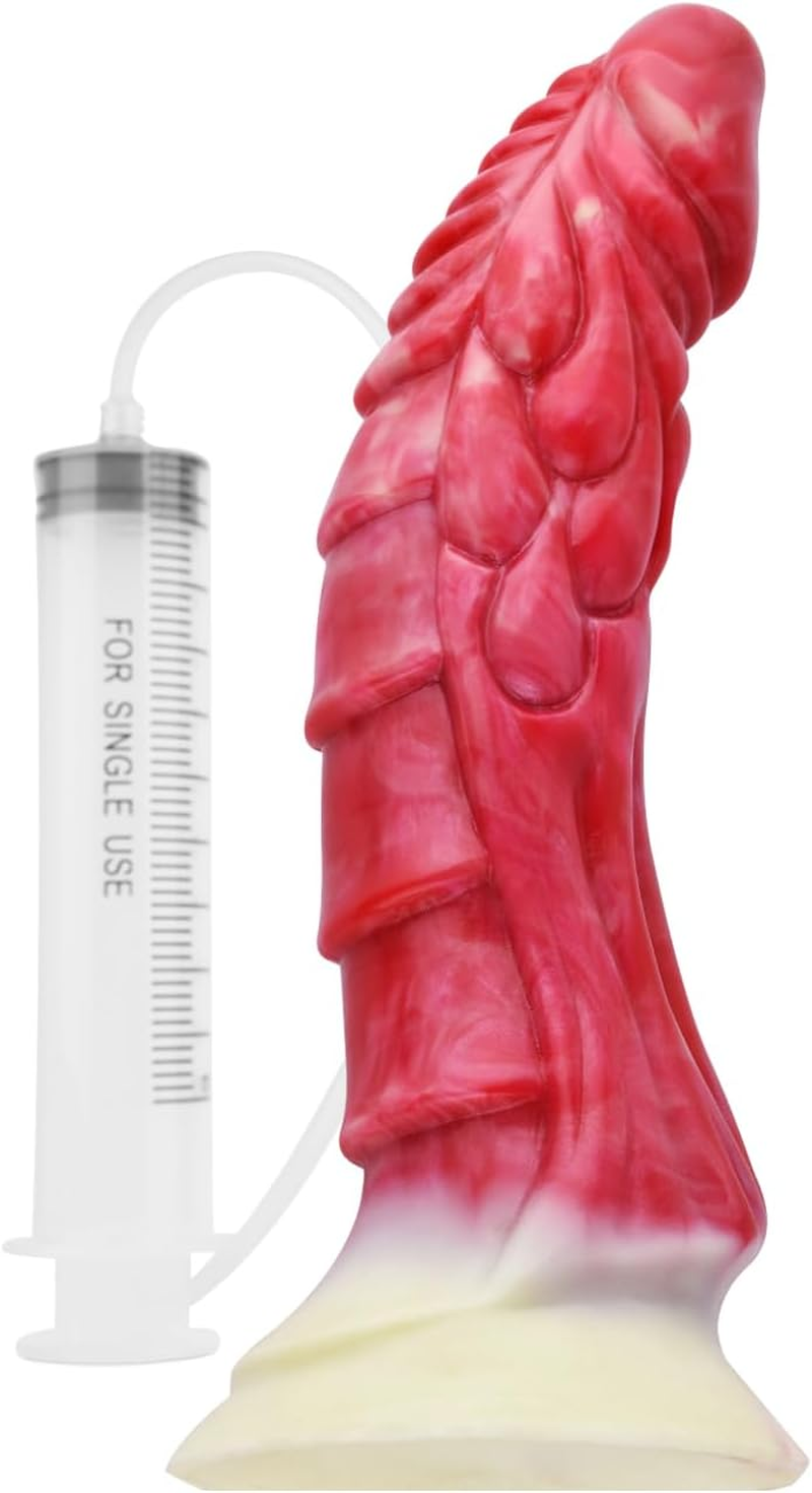 NNSX "Lauren" Textured Curvy Dildo, Fantasy Creature Sextoy for Hotspots Sensual Stimulation, Sexually Gratification Device for Vaginal Maturbation or Anal Play (Ignitus) image number 3
