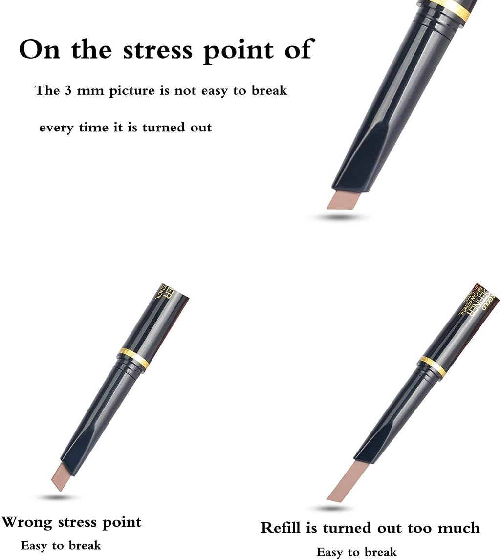 Eyebrow Pencil Black Waterproof Smooth Natural Cruelty Free (Black #1) image number 3