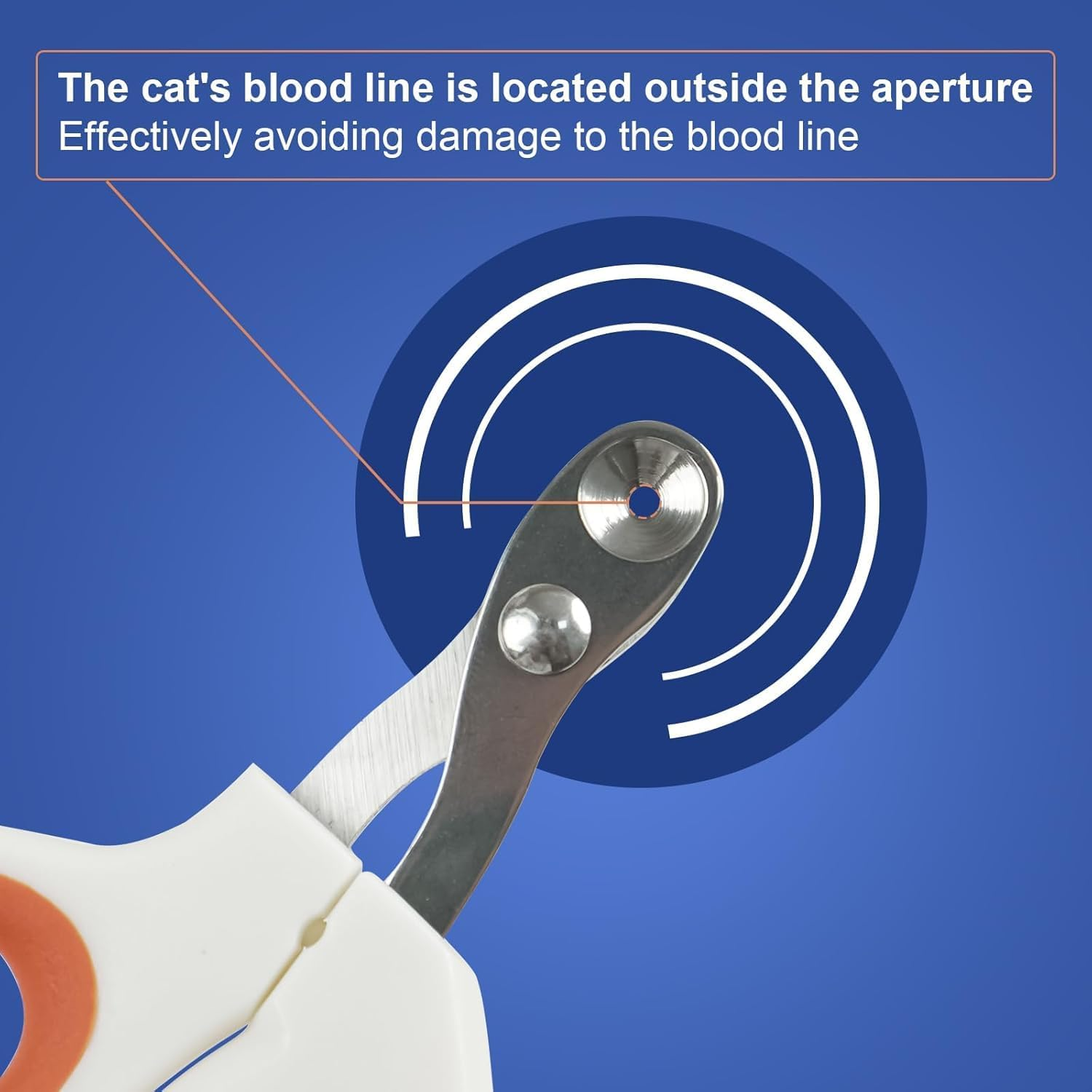 Cat Nail Clippers with round Cut Holes Safety Guard,Cat Claw Trimmers,Pet Nail Clippers,Suitable for Small Animals Such as Cats, Birds, Hamsters, Rabbits,Ferrets, Chinchillas, Guinea Pigs image number 2