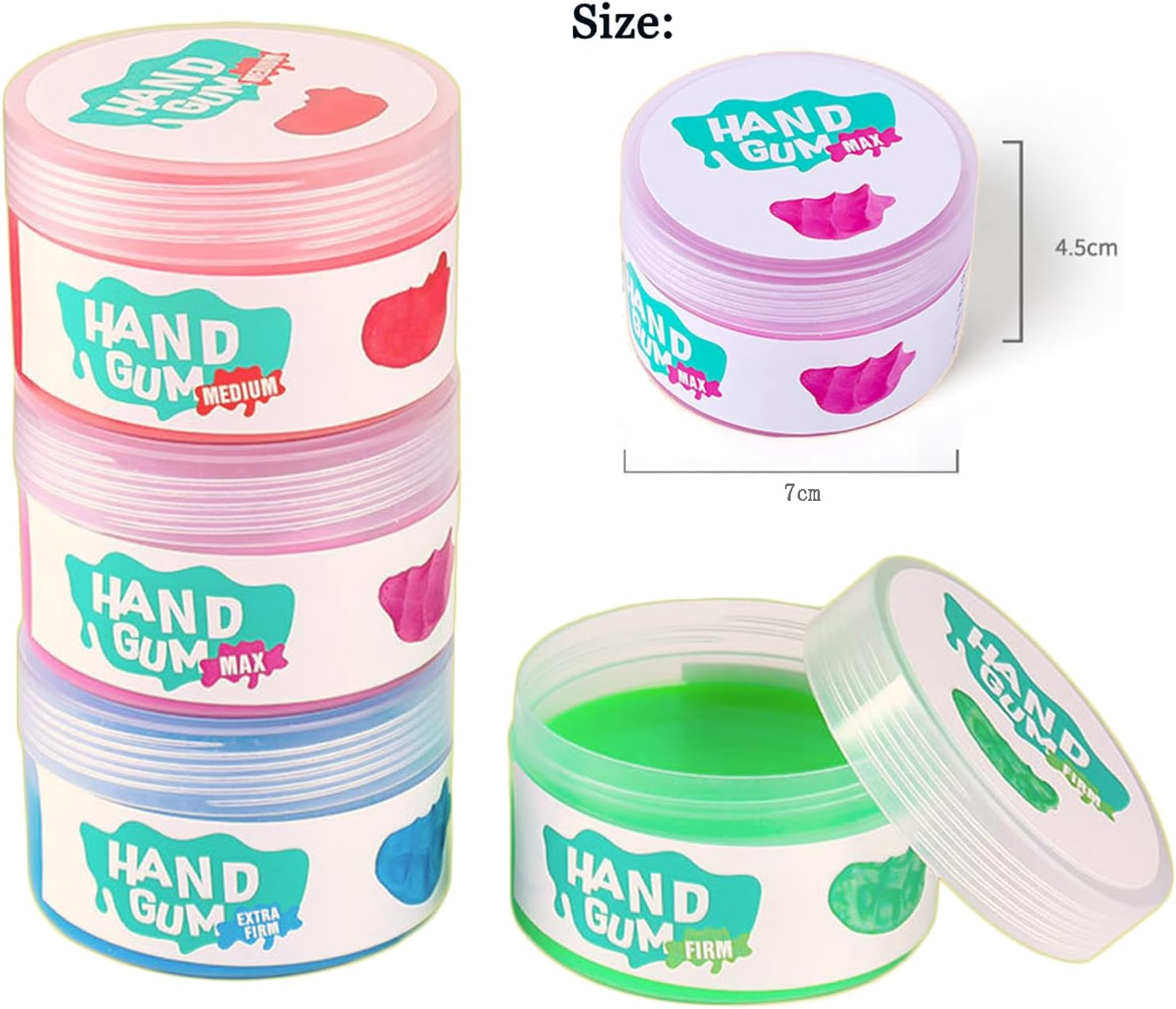 Hand Exercise Rehab Putty for Elderly & Arthritis, Therapy Putty for Grip Strength, Finger Stretch & Stress Relief, Sensory Fidget Tools for Seniors, Stroke Recovery & Hand Rehabilitation