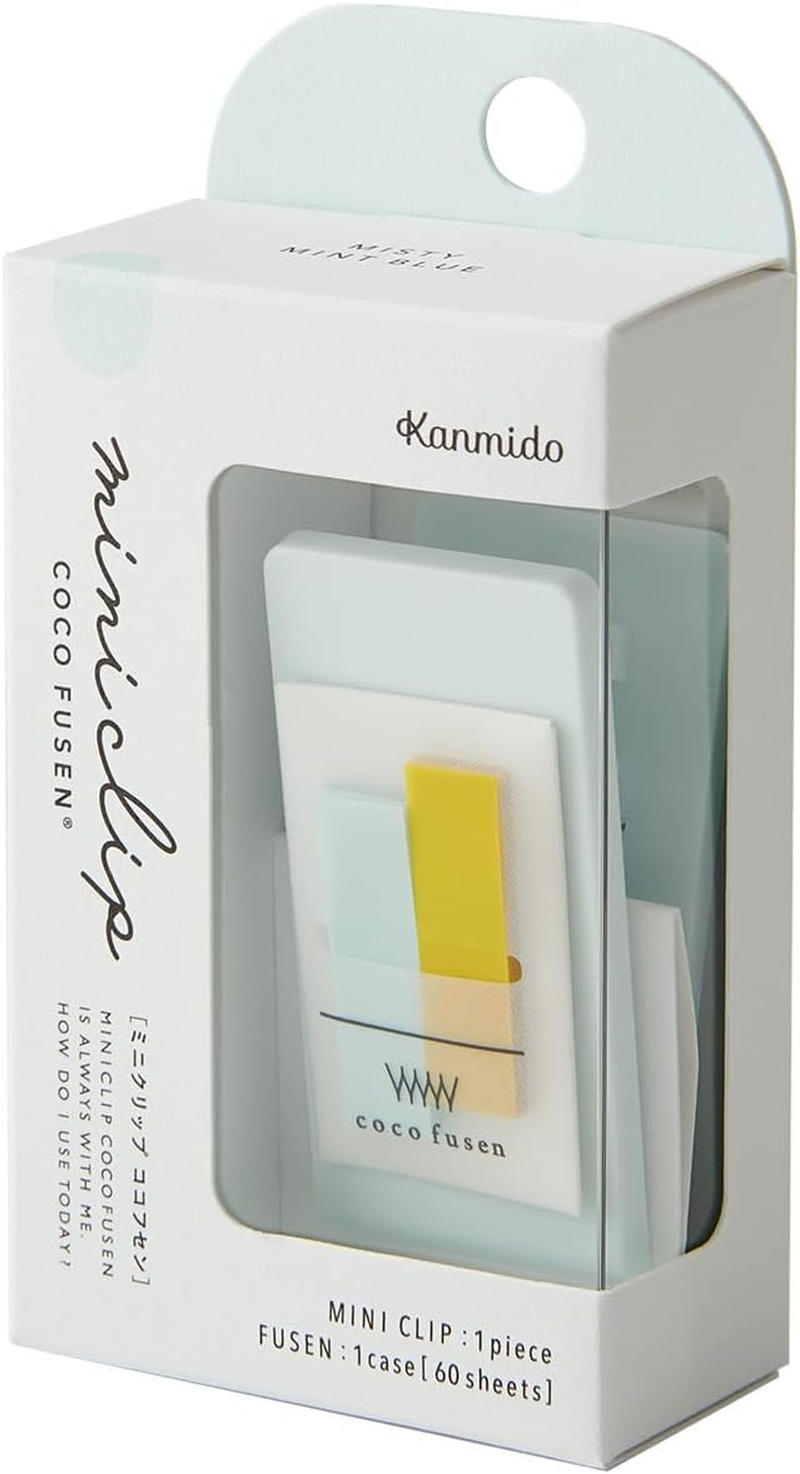 Kanmidou CF-8304 Mini Clip Self-Stick Note Misty Pink, 30 Sheets X 2 Colors, 1 Count