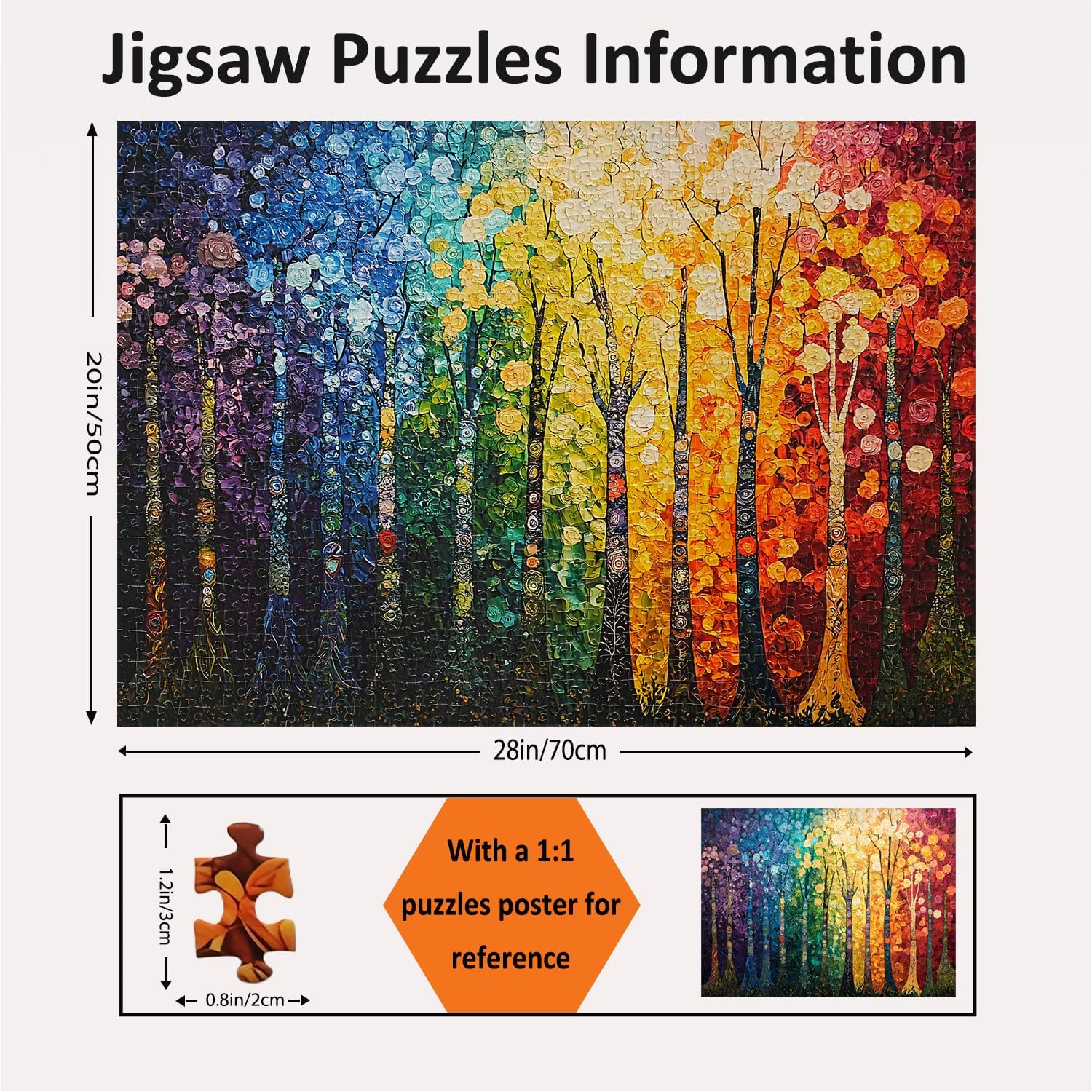 Jigsaw Puzzles for Adults 1000 Pieces Impossible Hard Difficult Challenging Puzzles for Adults 1000Pc Puzzle Fantasy Forest Jigsaw Puzzle 1000 Pieces 28 X 20 Inch image number 1