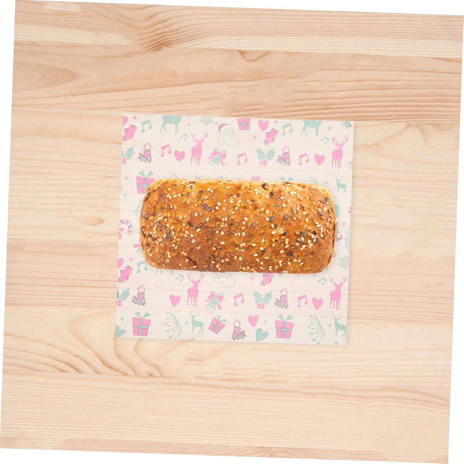 100 Sheets Christmas Paper Greaseproof Tissue Multi-Function Food Paper Burger Wrappers Grease Proof Liners Wax Paper Cookie Compact Bread Paper Greaseproof Paper Grease Paper image number 6