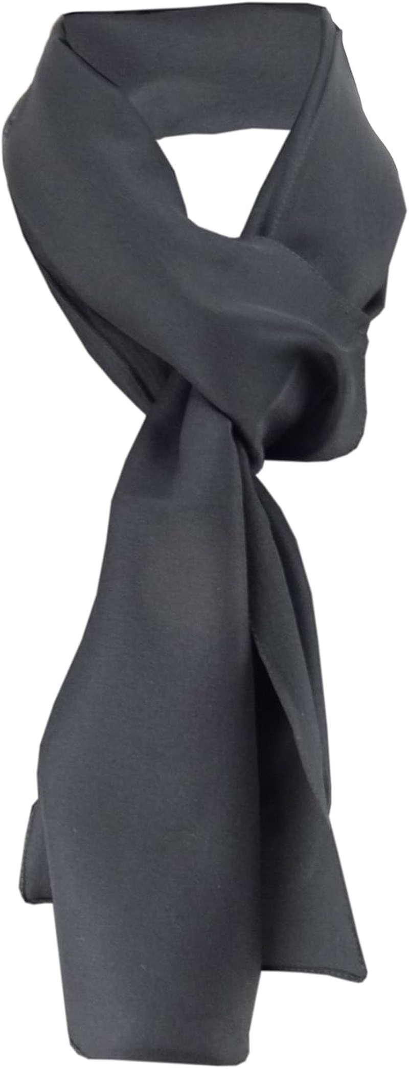 Tigertie Women'S Chiffon Scarf in Plain Colour - Scarf Size 160 Cm X 36 Cm - Made in Italy