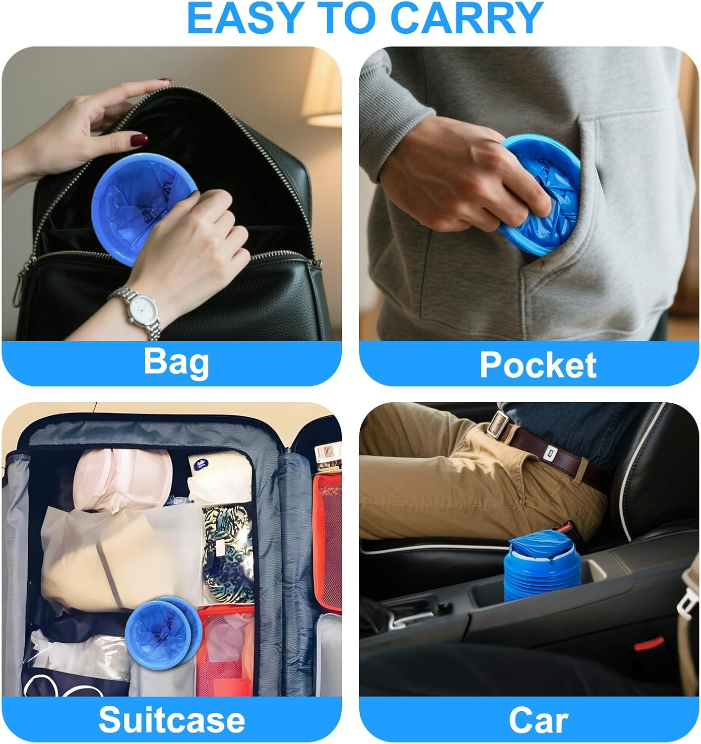 ROOBUCK 30 Pack Disposable Vomit Bags &ndash; 1000Ml Emesis Bag, Leak-Proof and Odor Control for Travel, Car, Motion Sickness, and Emergency Use image number 4