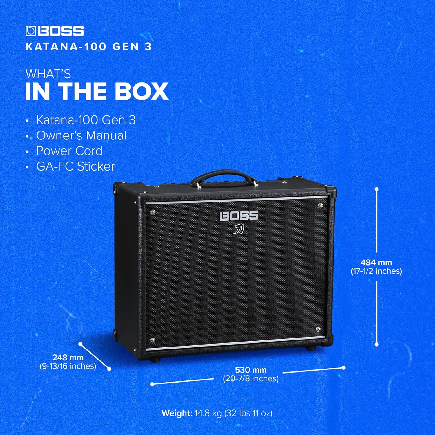 BOSS Katana-100 Gen 3 Guitar Amplifier | Powerful 100-Watt Combo Amp | Custom 12-Inch Speaker | Evolved Tube Logic Sounds | 12 Amp Characters | Onboard BOSS Effects | Advanced Connectivity & More image number 4