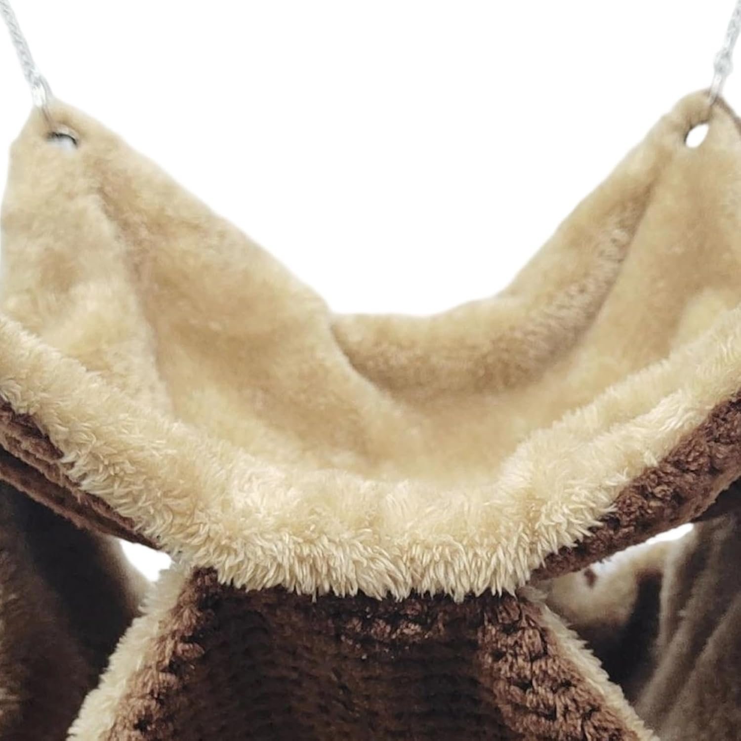 Tiny Pet Hammock - Soft Washable Cotton Cave, Warm Indoor Ferret Bed, Hanging Small Animal Shelter | Suitable for Bunny Squirrel Mouse Hedgehog Sugar Glider Cage Accessory Enrichment Sleeping Relaxing image number 5