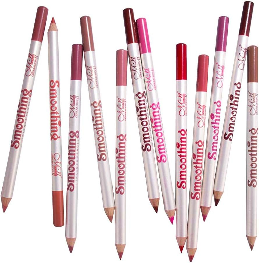 12 Pieces Lip Liner Pencil Waterproof Smooth Matte and Longlasting Lipliner Pen image number 6