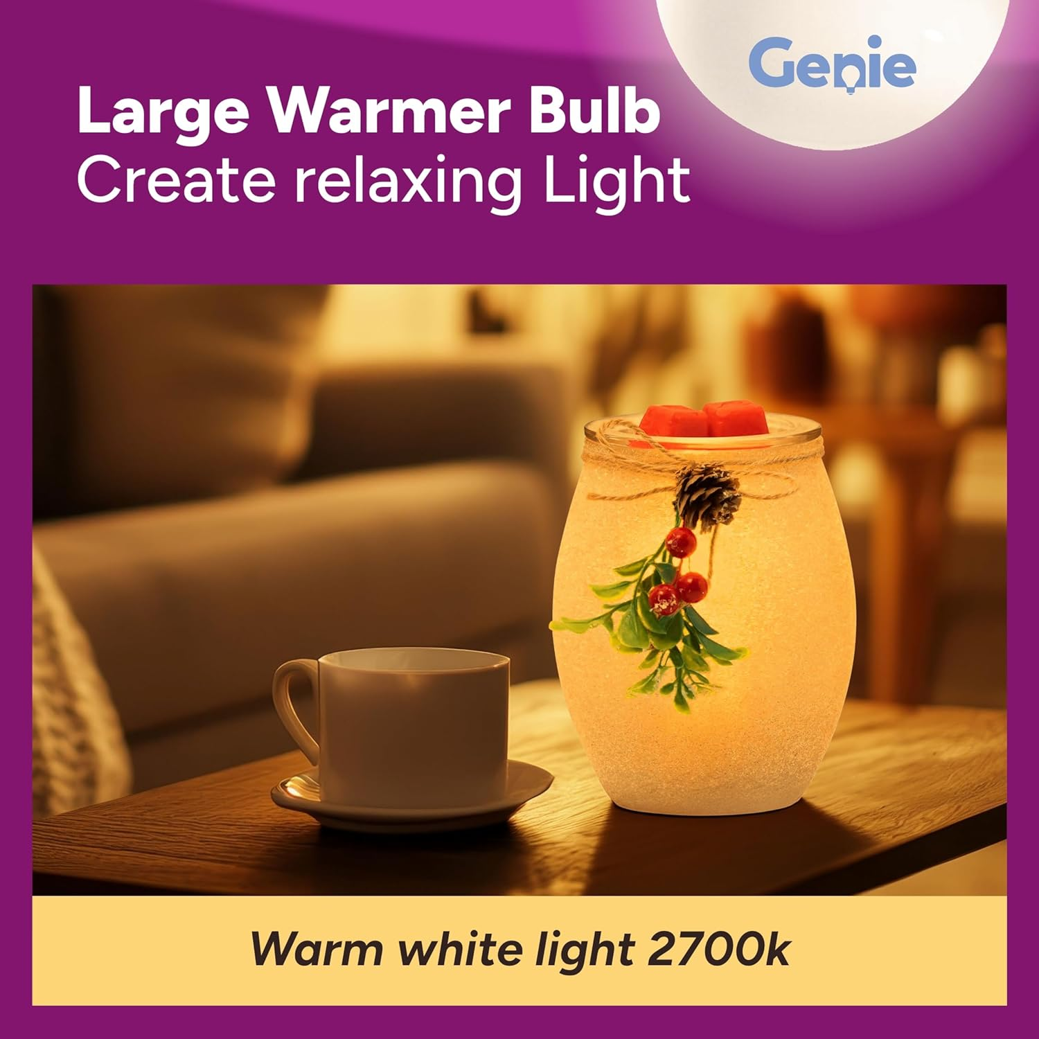 [Replacement] 25W E14 Large Fancy Globe Incandescent Glass Light Bulb 230V (Pack of 3) for Australian Scentsy Standard Warmers | 2700K Warm White | Dimmable | Pygmy/Small Edison Screw (SES) Base