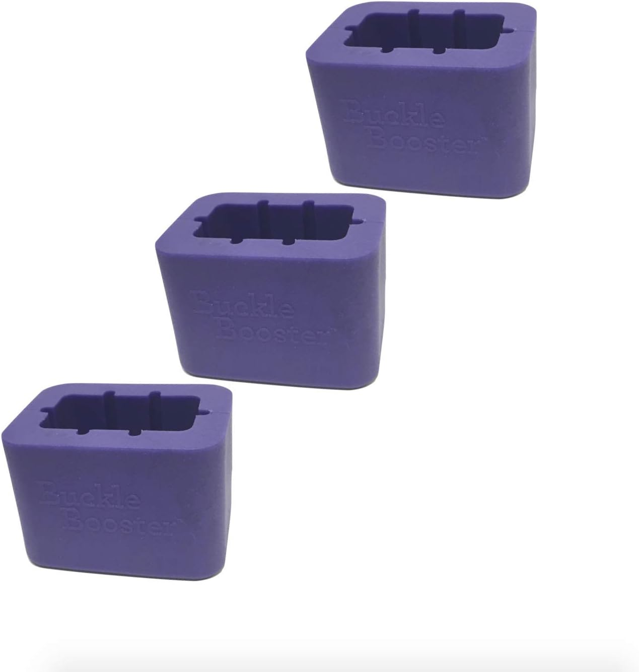 3-Pack Seat Belt Buckle Booster (BPA Free) - Raises Your Seat Belt for Easy Access - Stop Fishing for Buried Seat Belts - Makes Receptacle Stand Upright Buckling (3)