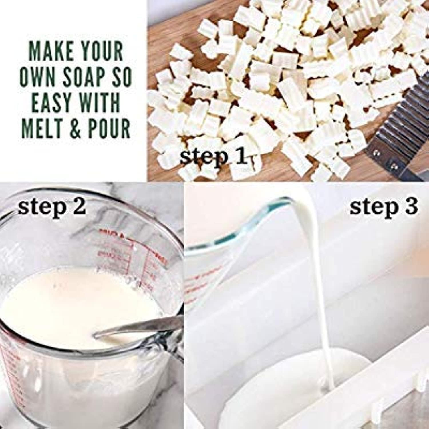 Kavya Organic Soap Goat Milk Melt and Pour Soaps Base Raw Material (1 Kg) image number 3