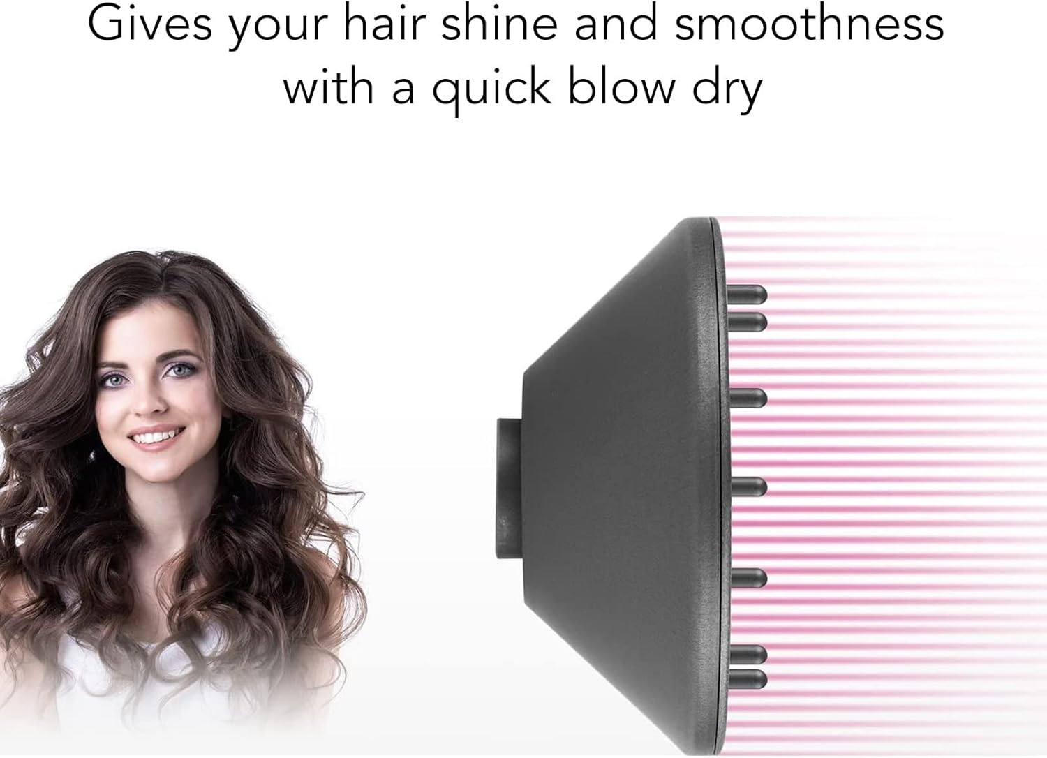 Professional Universal Hair Diffuser Attachment for Hair Dryers, Quick Blow Dry Air Nozzle Made of Heat PA66, Reducing Frizz for All Hair Types image number 3