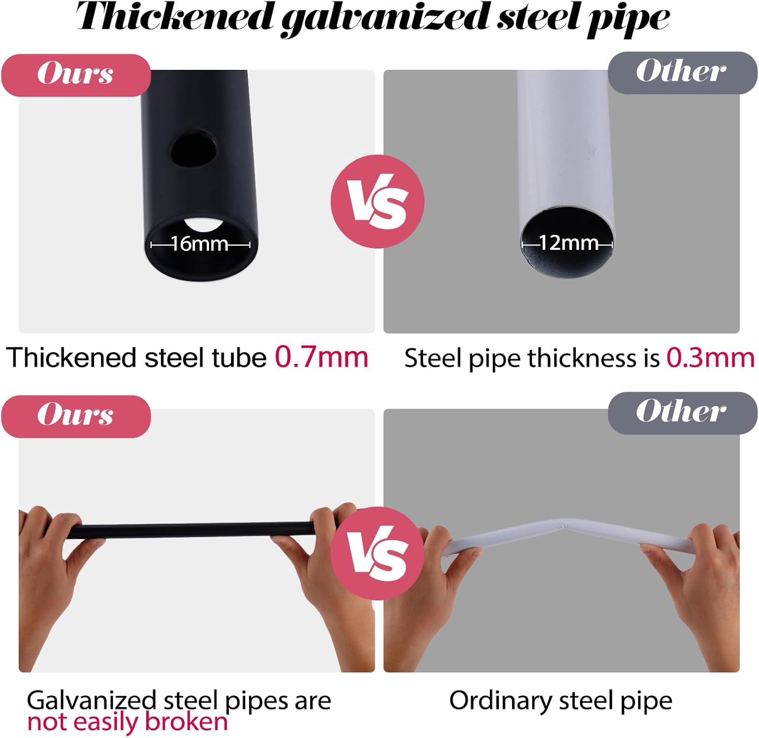 Thickened Rustproof Garden Arch, Wedding Arch- 4.6 * 7.8 or 6.4 * 7.5Ft, Easy to Assemble, Long Lasting and Durable, Metal Arch for Garden Arbor Trellis & Climbing Plant image number 5