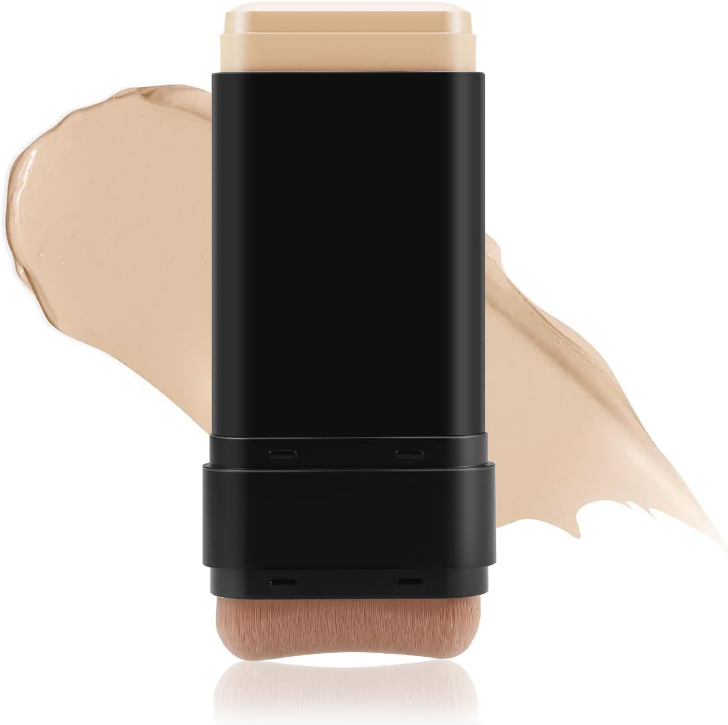 Boobeen Full Coverage Foundation Stick, Cream Foundation Makeup with Brush, Longwear Concealer and Contour Stick with Matte Finish to Cover Blemishes