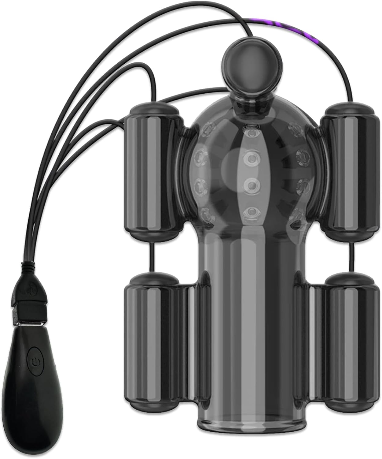 Vibrating Male Masturbator Penis Glans Trainer Vibrator Stimulator, Adult Sex Toys for Men, Cock Massager Mens Sex Toy Stroker Stimulation, Masturbators Vibrators for Men Training Masturbation Pleasure Delay Trainer Adult Sex Toy image number 4