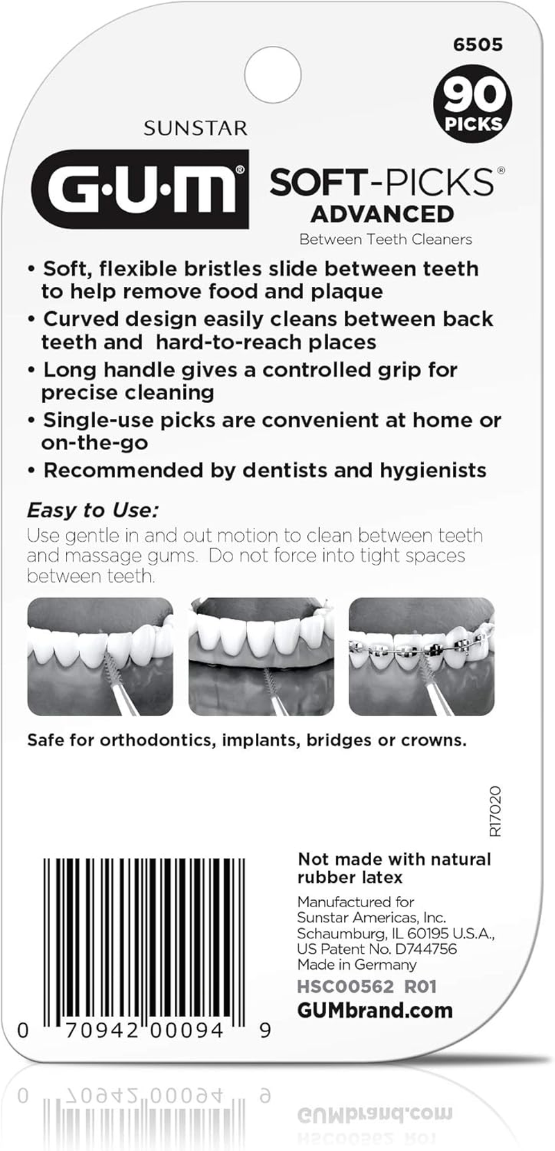 Sunstar 650R Gum Advanced Soft-Picks Great Size 1 Pack (270 Count Total) image number 6
