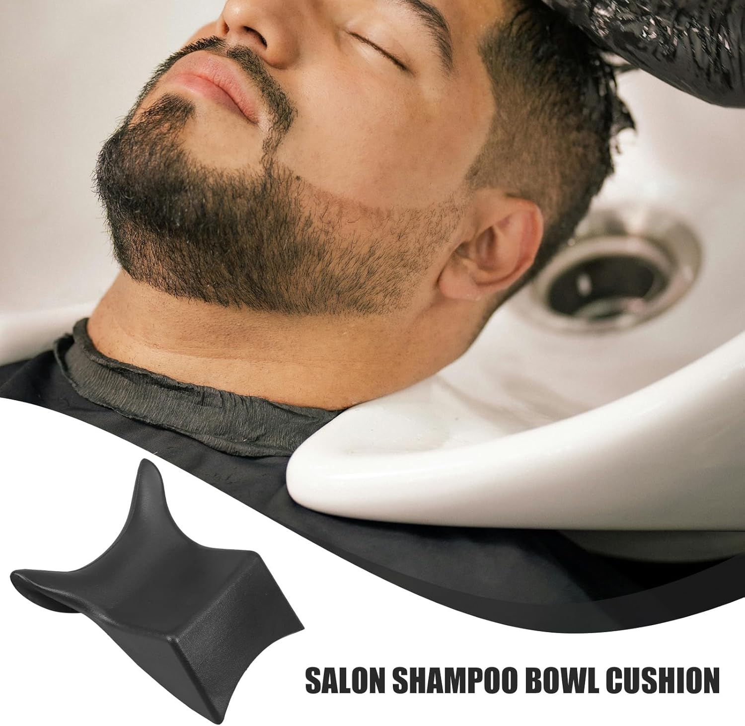 Operitacx Shampoo Bowl Neck Rest, Pu Sink Hair Washing Neck Support, Shampoo Buddy for Sink, Shampoo Bowl Neck Cushion for Washing Basin image number 5