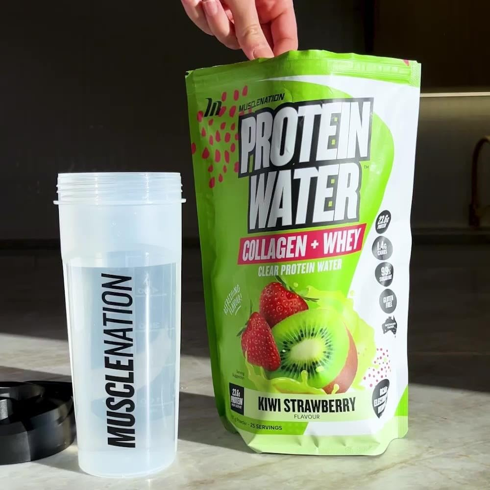Muscle Nation Kiwi Strawberry Protein Water 750G (25 Serves)