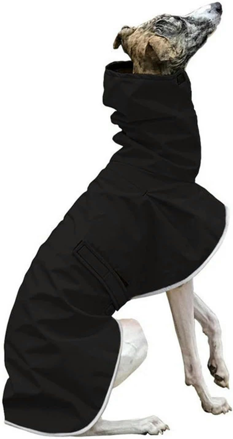 UOSIA Dog Warm Jacket Waterproof Whippet Coat Winter Adjustable Greyhound Clothes Cold Weather Warm Fleece Clothes Italian Greyhound Clothes for Medium Large Dogs（Orange,L） image number 2