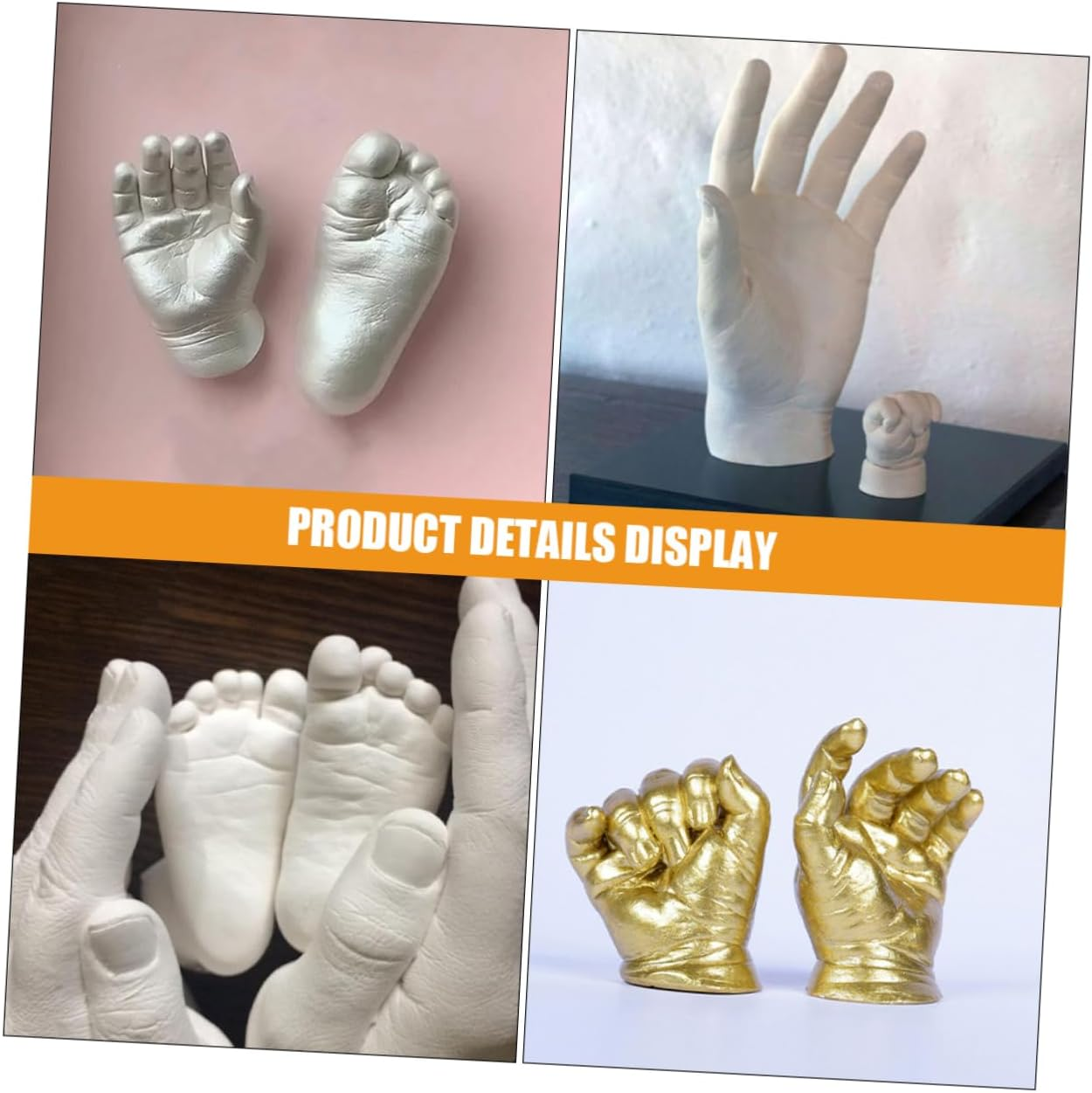 COHEALI Hand Casting Kit for Couples Family Hand Molding Kit for Home Decor and Keepsake image number 5