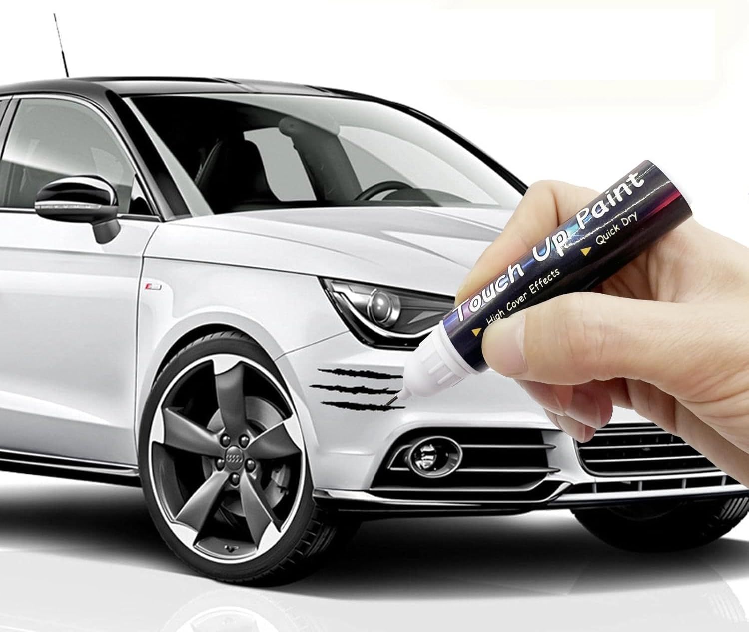 Touch up Paint for Cars, White Car Scratch Repair Pen, Two-In-One Automotive Touch up Paint, Quick & Easy Solution for Minor Scratches, 0.8 Fl Oz &ndash; Lismore Heaven image number 2