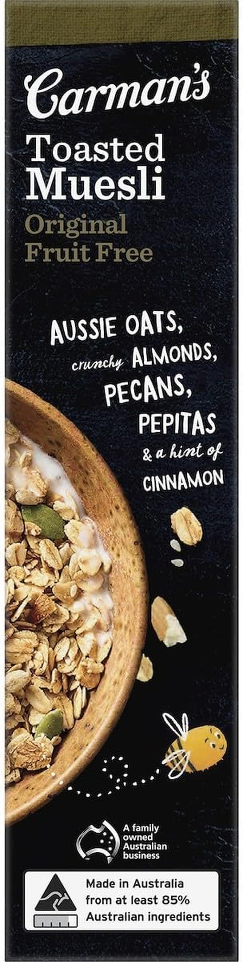 Carman'S Muesli Toasted Original Fruit Free 500G