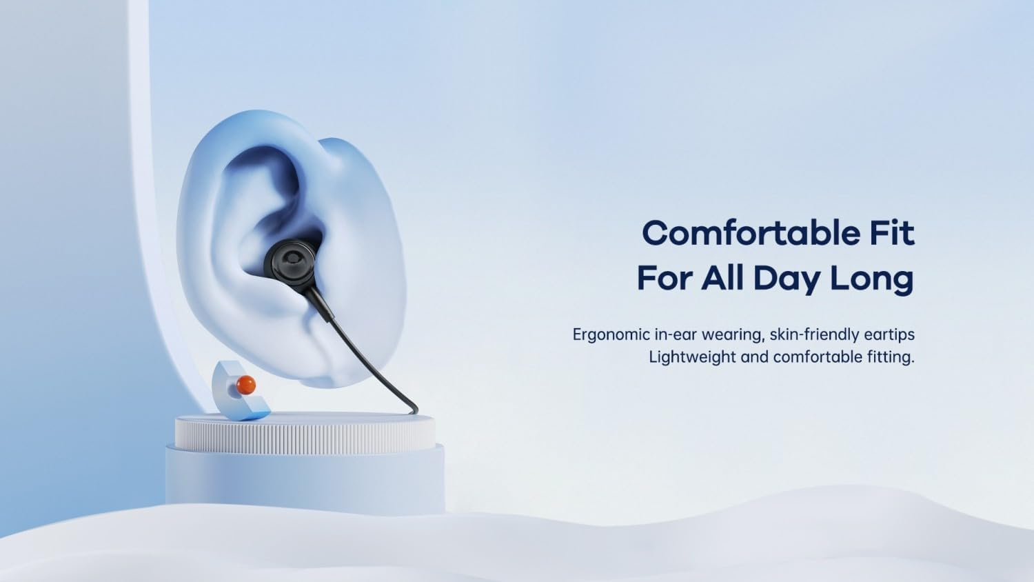 Remax Rm-510I Siley Series IPH Wired Earphone for Music and Call, Red image number 3