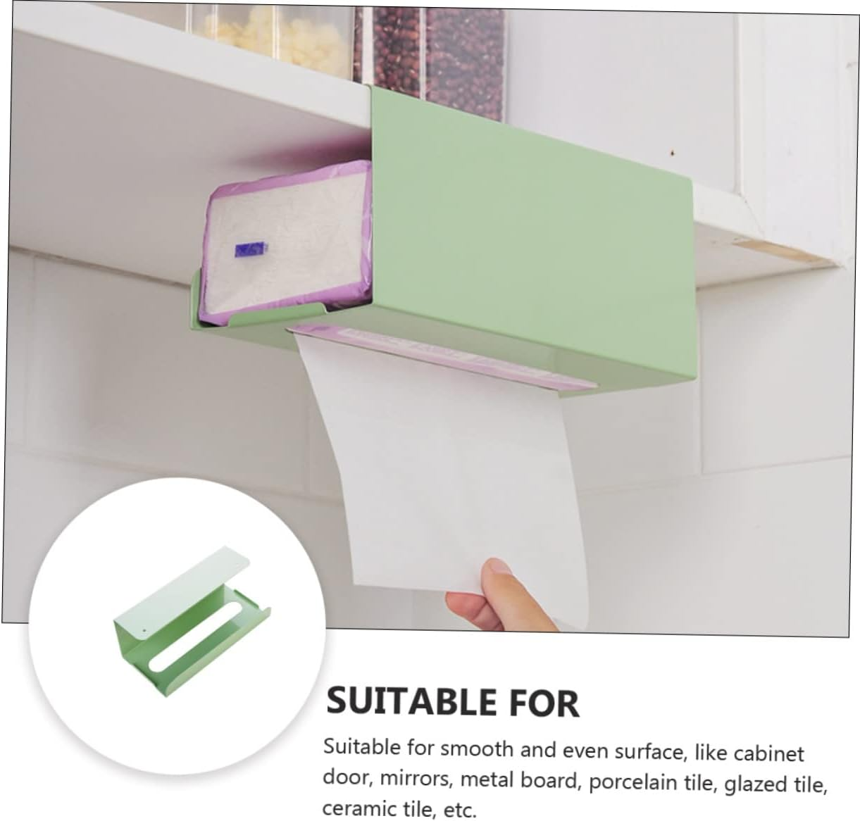 Chrome Paper Towel Holder Tissue Dispenser Easy Install Kitchen Bathroom Holder image number 4