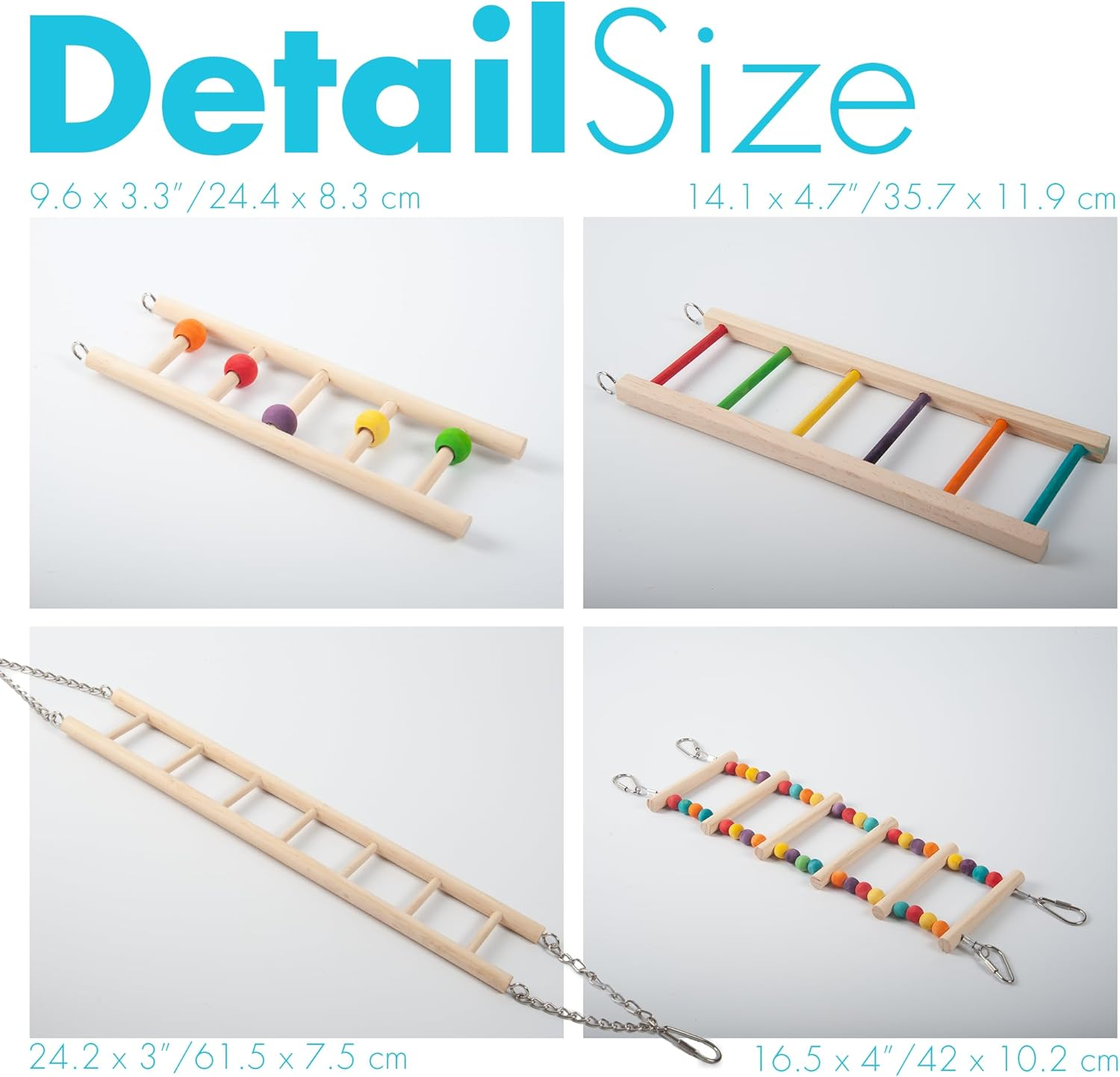 Parrot Playground Large 4 Layers - Small Bird Playground Parakeet Play Stand Bird Gym Parrots Playpen Play Playstand Parrot Tree for Cockatiel Lovebirds Conure Cockatoos Finch Budgies image number 6