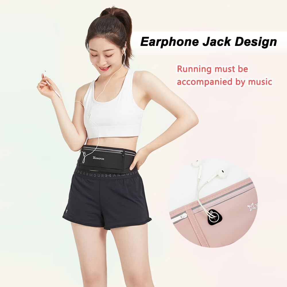 Ultra Thin Running Waist Bag, Sports and Fitness Bag, Adjustable, Card, Key Storage,Men'S and Women'S Waist Bags, Exercise Phone Holder Bag Waist Bag,Hiking and Travel Sports image number 2
