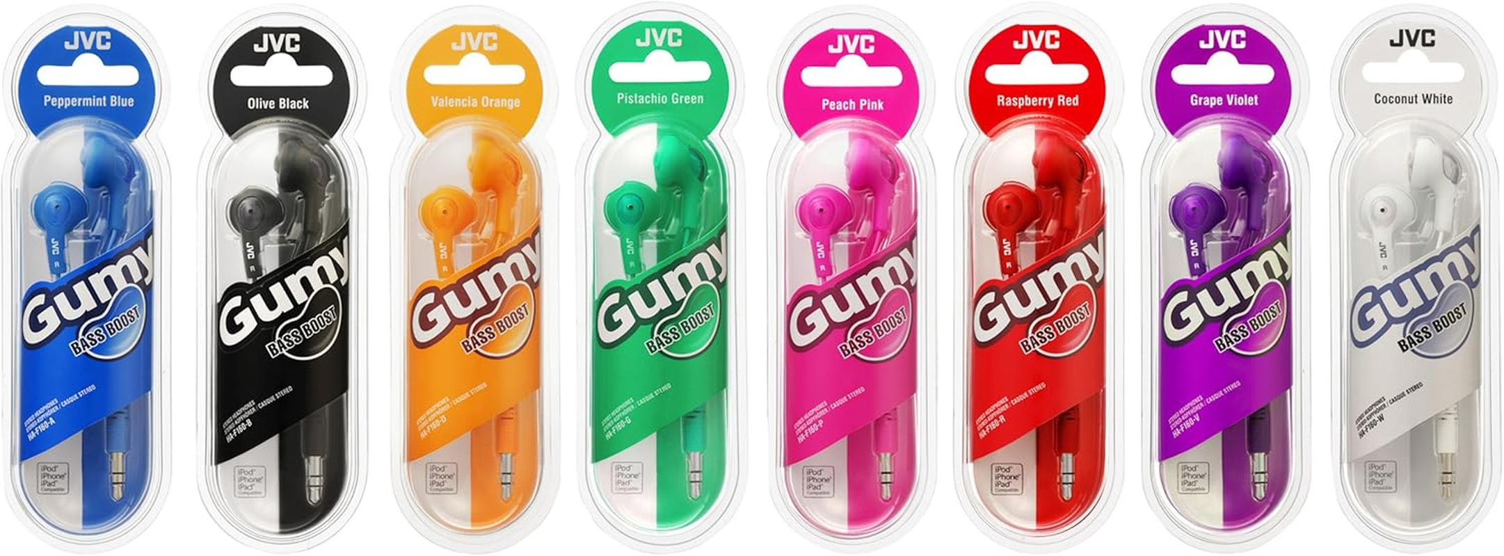 JVC Gumy HA-F160-G-E In-Ear Headphones Stereo Headphones with Bass Boost and 3.5 Mm Jack Cable 1.2 M Green image number 5