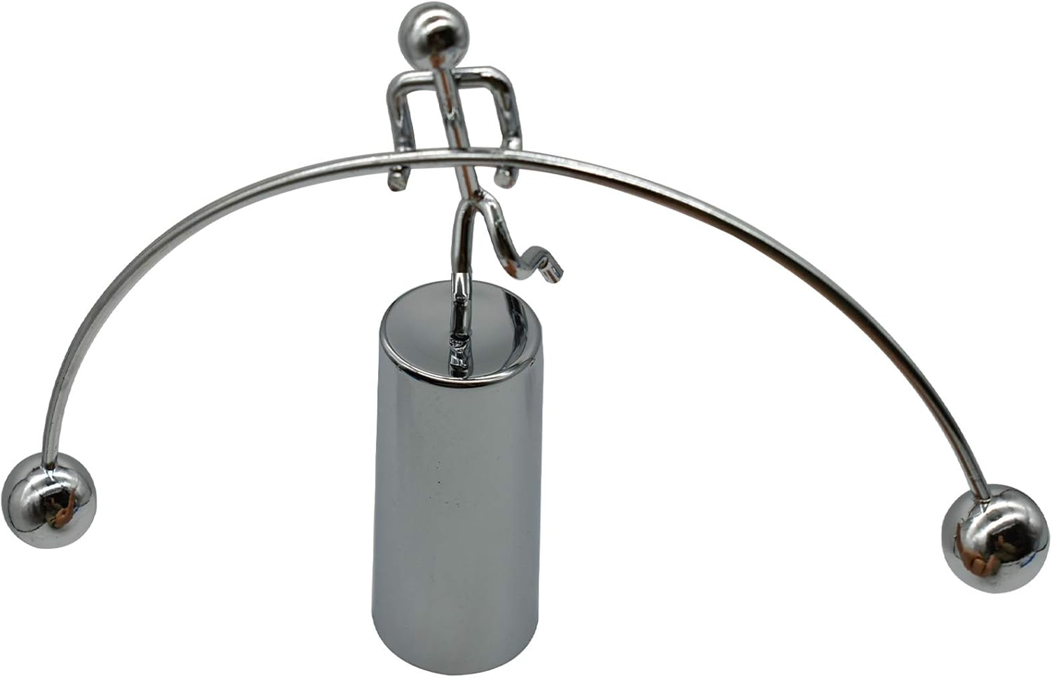 Maydahui Balance Physics Toy Desk Kinetic Weightlifter Toys Steel Man Decompressive Science for Home Office School Art Decor image number 2