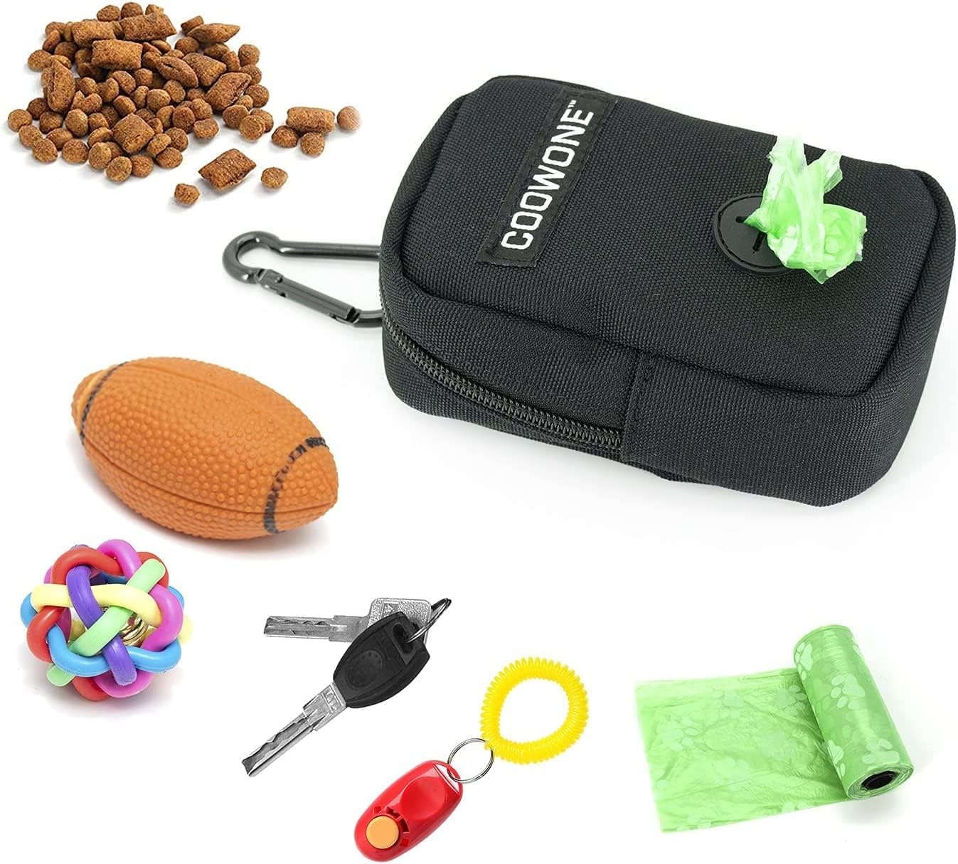 Dog Treat Pouch Dog Poop Bag Holder for Leashes, Pets Snack Container with Inner Mesh Bag, Puppy Supplies Perfect for Training and Walking - Hands Free Dog Waste Bag Dispenser -Dog Travel Accessories image number 1