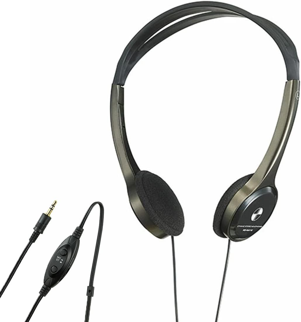 ELPA RD-NA50 Light-Over Headphones, Wired 20-20, 000Hz, Approx. 9.8 Ft (3.0 M)
