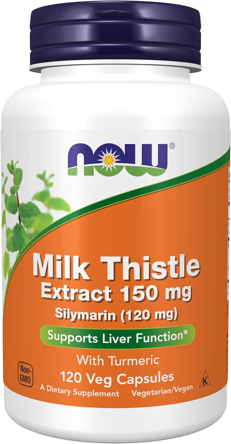 NOW Silymarin Milk Thistle Extract 150 Mg,120 Veg Capsules image number 5