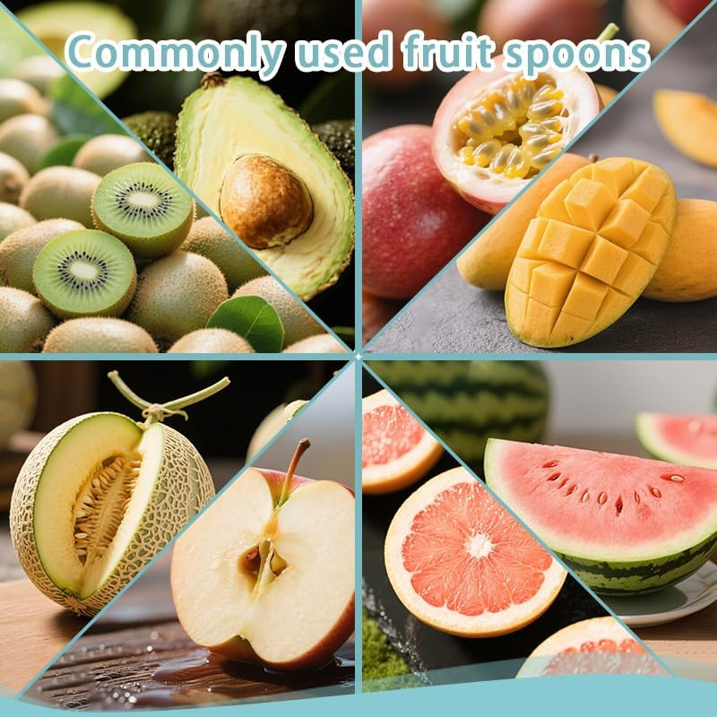 Long Distance Relationship Gifts for Women Fiancee Christmas Birthday Gifts for Girlfriend from Boyfriend Wife Anniversary Wedding Gift from Husband Engraved Spoons Serrated Melon Spoon with Teeth image number 5