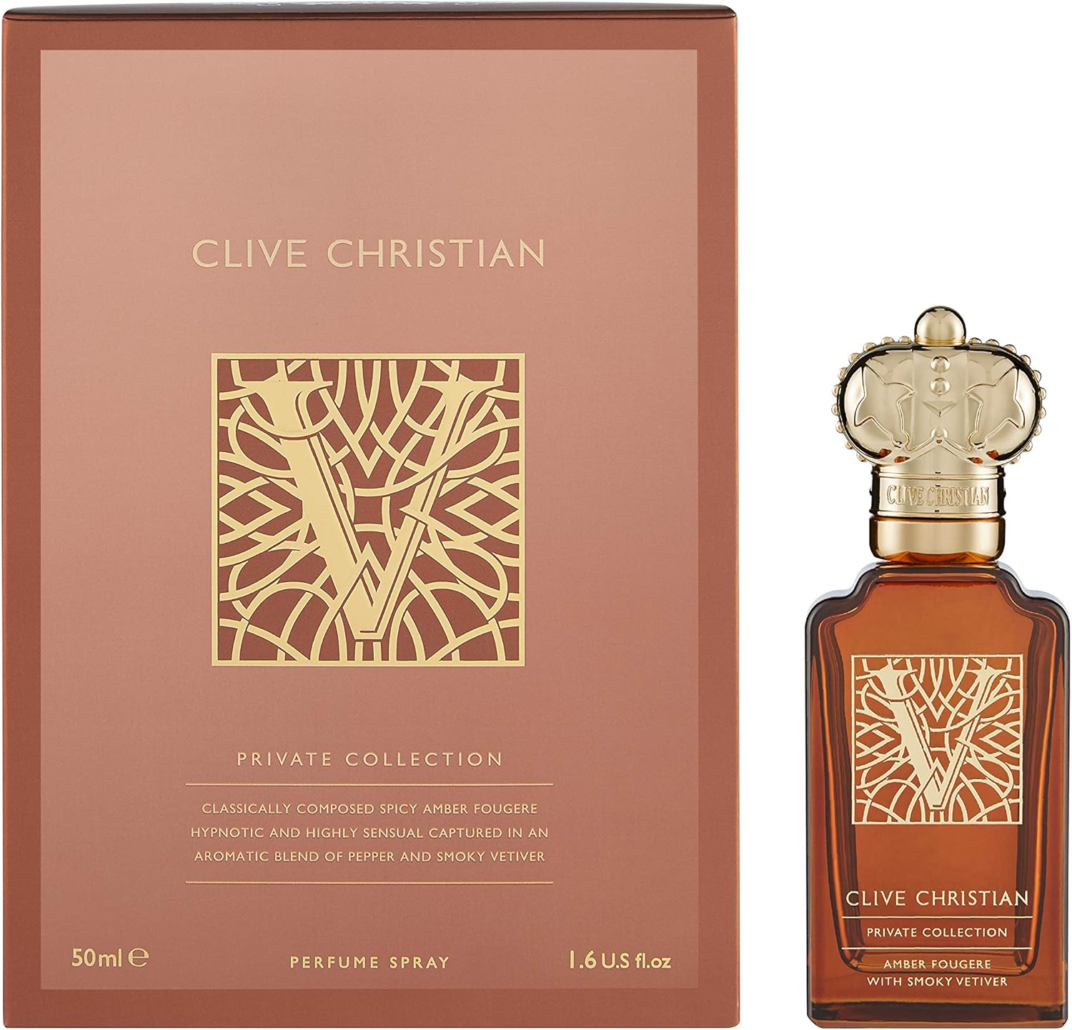 Clive Christian V Amber Fougere Eau De Parfum Spray for Men, 50 Ml image number 1