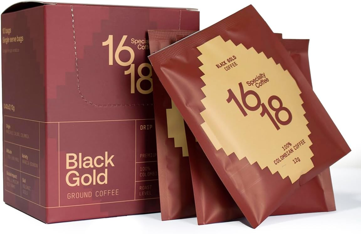 COLOMBIAN GROUND COFFEE BOX 10 DRIPS BAGS PREMIUM BOURBON FAIR TRADE COFFEE-SPECIALTY COFFEE image number 3