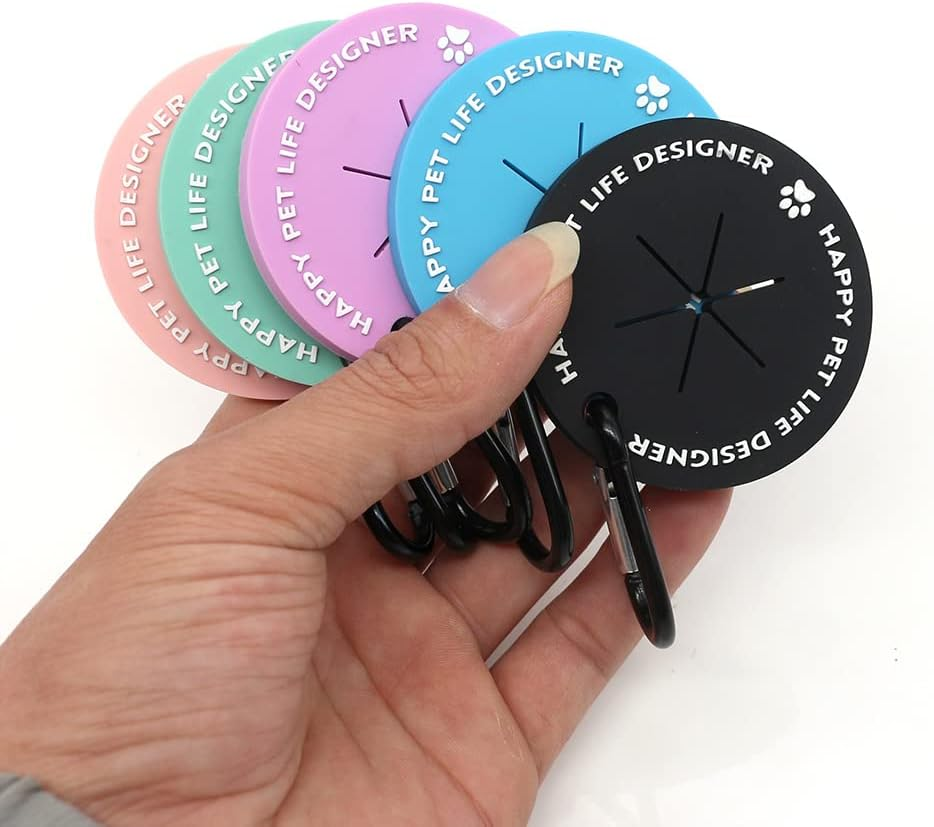 ZGWANSUI 5 Pack Dog Waste Carrier for Leash, Hand Free Poop Bag Holder, Leash Waste Bag Holder Carrier for Doggy Puppies Pet Walking Running Bicycle Accessory (Assort Colors) image number 6