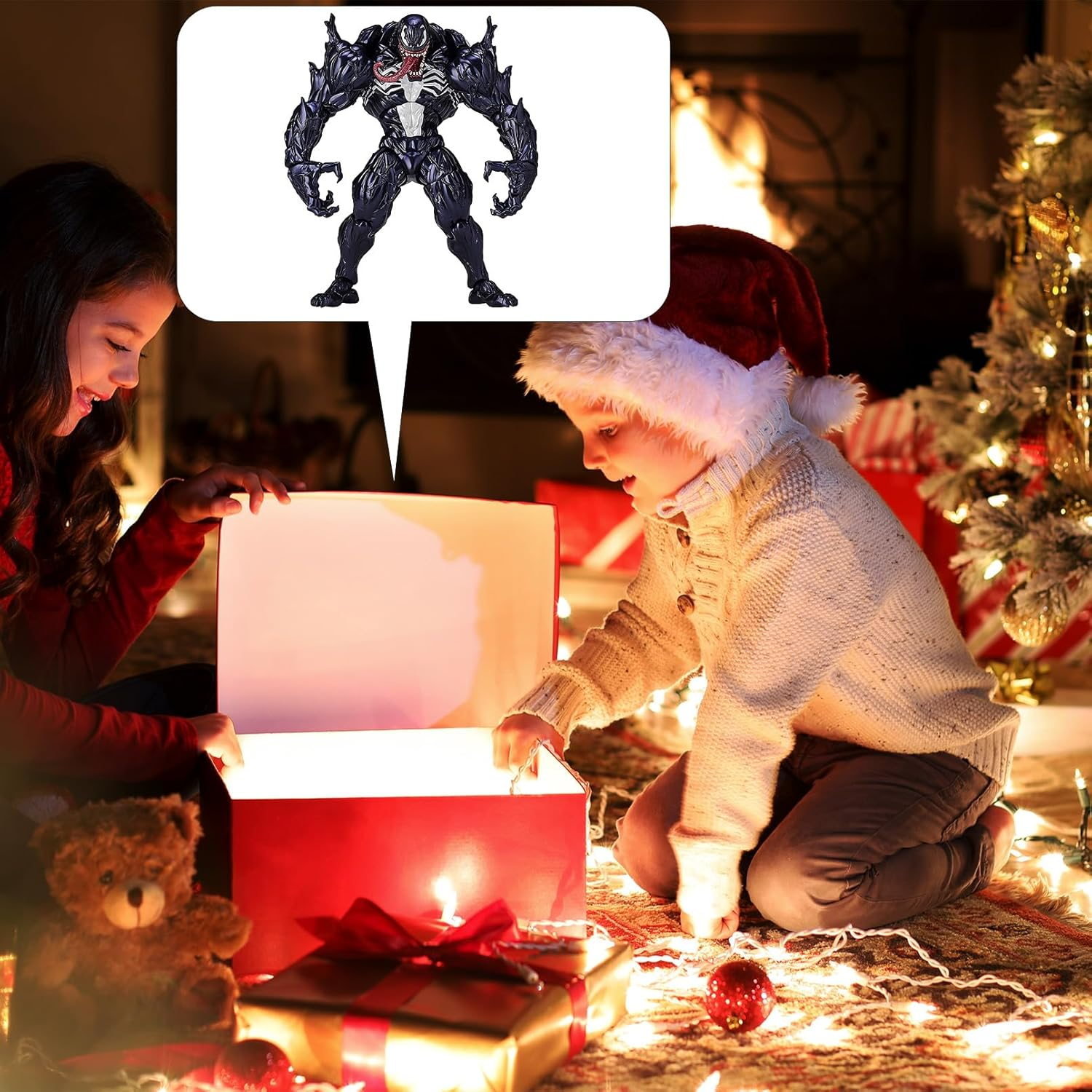 Venom Diamond Select Toys Action Figure - 18 Cm Model Toy with Removable Table Decorations - Children'S Toys image number 6