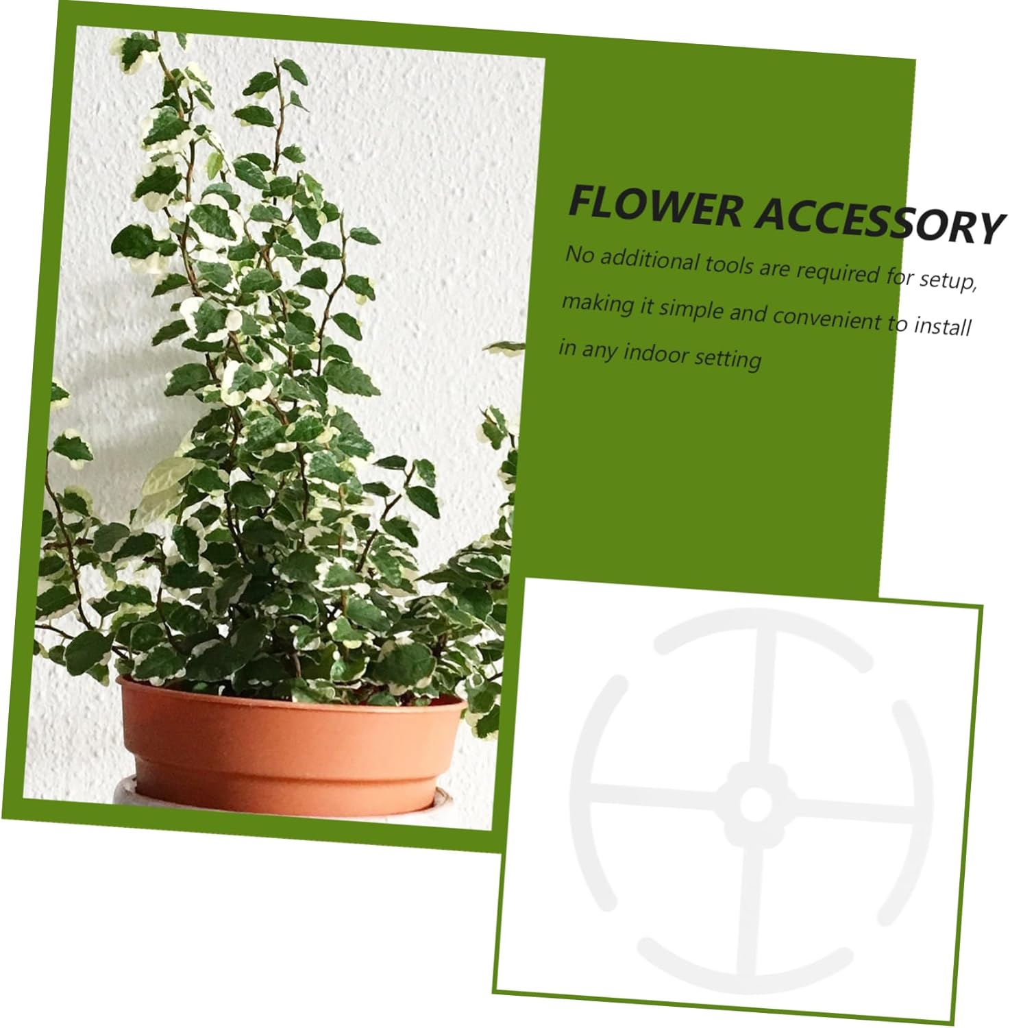 ORFOFE 4Pcs Plant Stem Holders for Indoor Support Versatile Climbing Support for Flowers and Bonsai Easy Installation Acrylic Stems Holder for Indoor Gardening image number 4