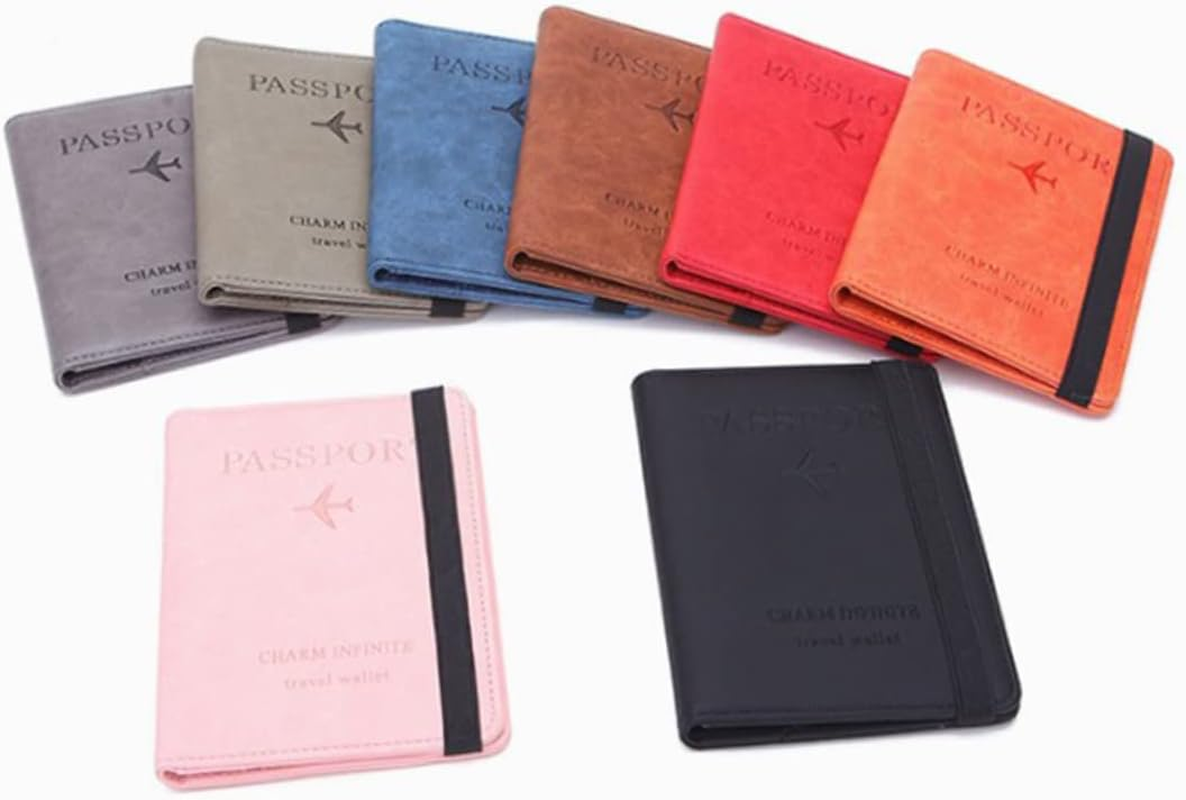 BUTIFULSIC Leather RFID Passport Wallet Women'S Handbag Rfid-Blocking Case Multi-Purpose Storage Bag Id Holder Credit Card Pocket for Friends image number 6