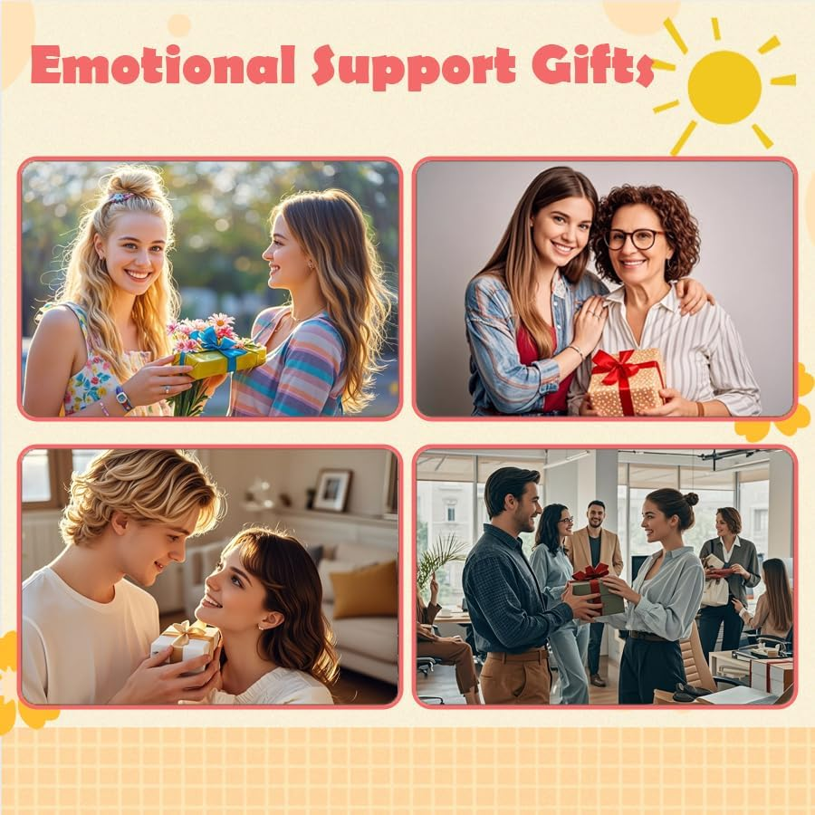 Positive Crochet Taco Handmade Cute Gifts, 2PCS Emotional Support Crochet Home Decorative Accessories, Funny Gifts for Women, Best Friend. (Taco Sunflower Set) image number 6