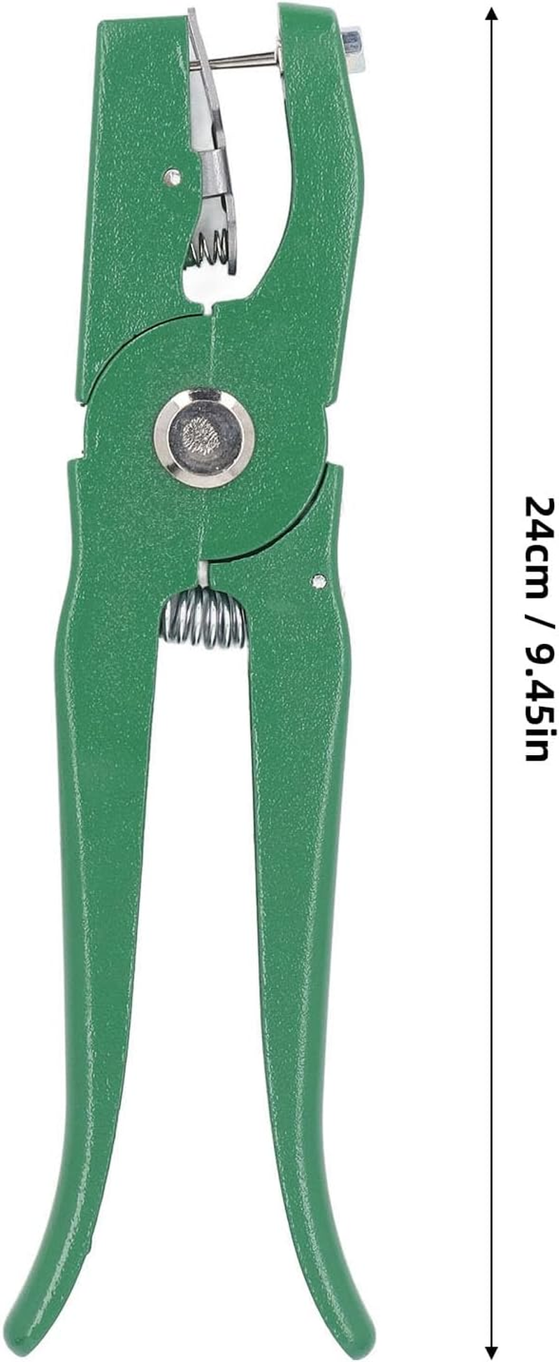 Livestock Ear Tag Applicator Green, Cattle Ear Tagger Vertical Insertion, Automatic Rebound, Ear Tag Animal Tool for Cows Goats Sheep Pigs Animal Identification Earring Tagger image number 4