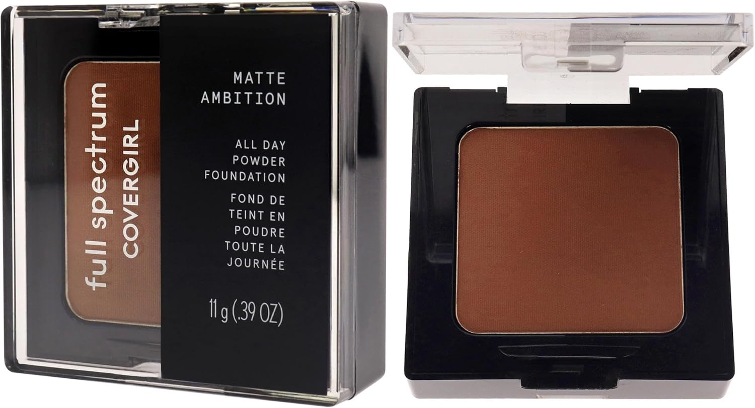 Covergirl Full Spectrum Matte Ambition All Day Powder Foundation - FS430 - Deep Cool 3 for Women 0.39 Oz Powder image number 1